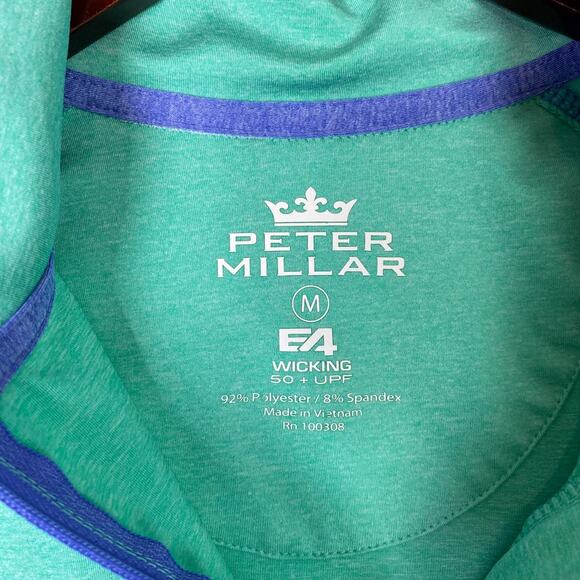 Peter Miller Long Sleeve Women's Size M Green E4 50+ UPF Golf 1/4 Zip Pullover - Picture 10 of 10